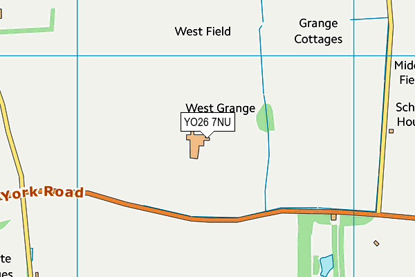 YO26 7NU map - OS VectorMap District (Ordnance Survey)