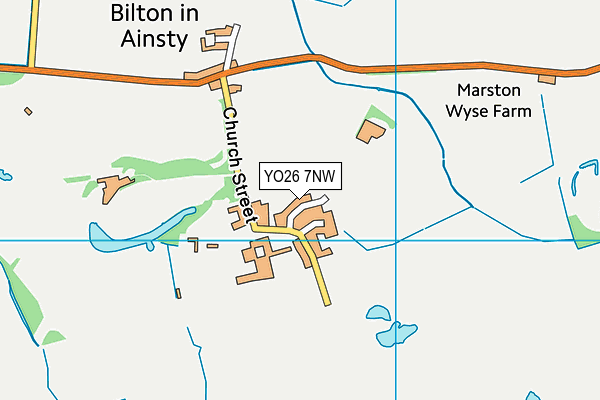 YO26 7NW map - OS VectorMap District (Ordnance Survey)