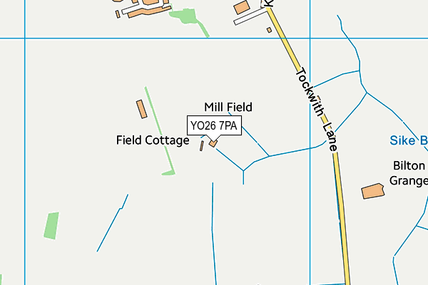 YO26 7PA map - OS VectorMap District (Ordnance Survey)