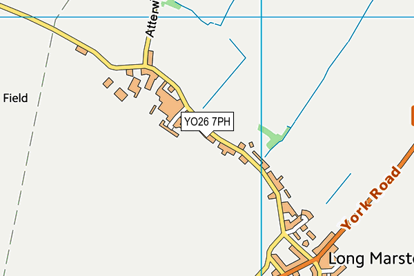 YO26 7PH map - OS VectorMap District (Ordnance Survey)