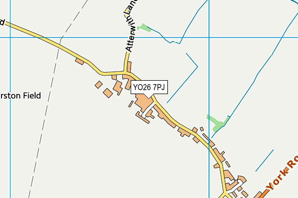 YO26 7PJ map - OS VectorMap District (Ordnance Survey)