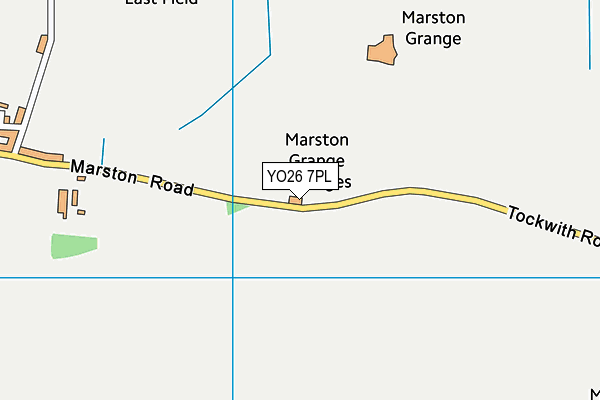 YO26 7PL map - OS VectorMap District (Ordnance Survey)