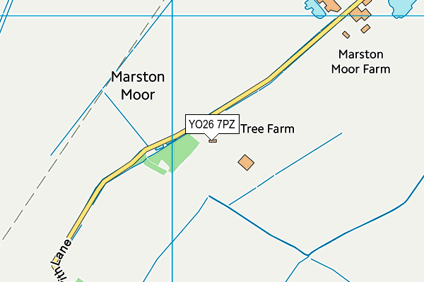 YO26 7PZ map - OS VectorMap District (Ordnance Survey)