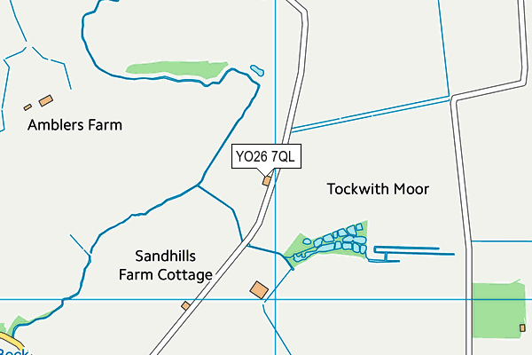 YO26 7QL map - OS VectorMap District (Ordnance Survey)