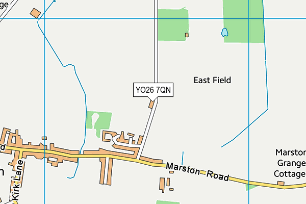 YO26 7QN map - OS VectorMap District (Ordnance Survey)