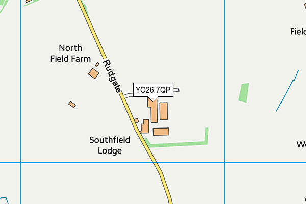 YO26 7QP map - OS VectorMap District (Ordnance Survey)