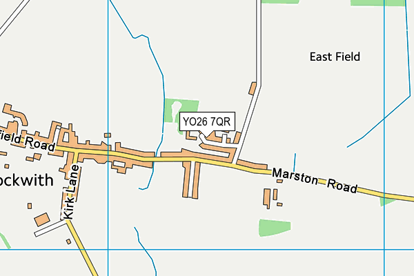 YO26 7QR map - OS VectorMap District (Ordnance Survey)