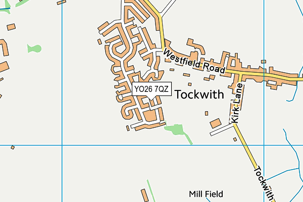 YO26 7QZ map - OS VectorMap District (Ordnance Survey)