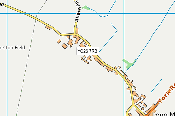 YO26 7RB map - OS VectorMap District (Ordnance Survey)