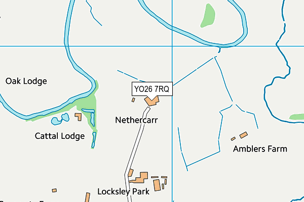 YO26 7RQ map - OS VectorMap District (Ordnance Survey)