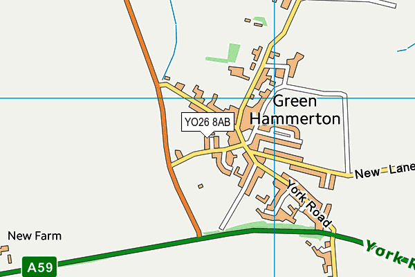 Green Hammerton Playing Field map (YO26 8AB) - OS VectorMap District (Ordnance Survey)
