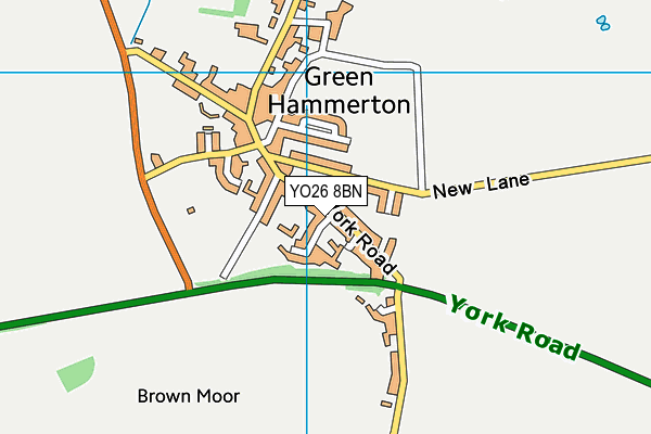 Green Hammerton Church of England Primary School map (YO26 8BN) - OS VectorMap District (Ordnance Survey)