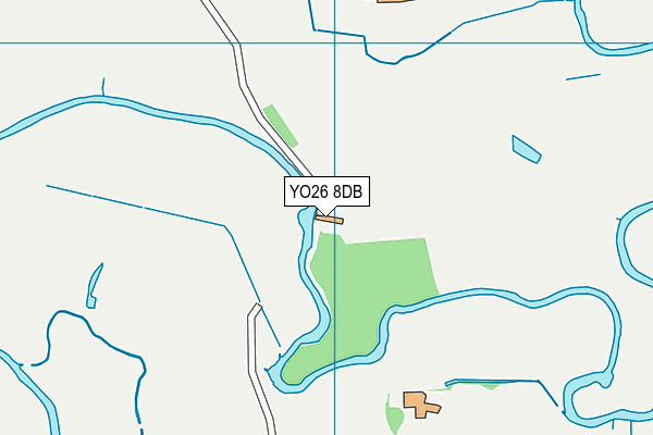 YO26 8DB map - OS VectorMap District (Ordnance Survey)
