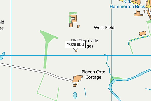 YO26 8DU map - OS VectorMap District (Ordnance Survey)