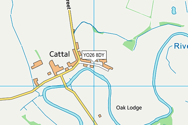 YO26 8DY map - OS VectorMap District (Ordnance Survey)