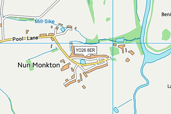 YO26 8ER map - OS VectorMap District (Ordnance Survey)