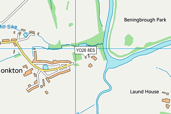 YO26 8ES map - OS VectorMap District (Ordnance Survey)