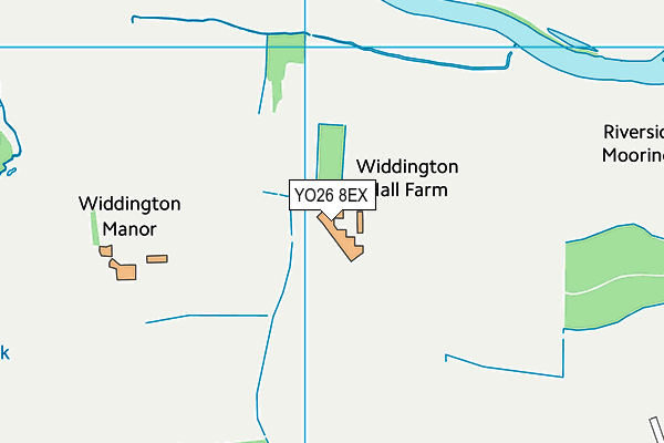 YO26 8EX map - OS VectorMap District (Ordnance Survey)