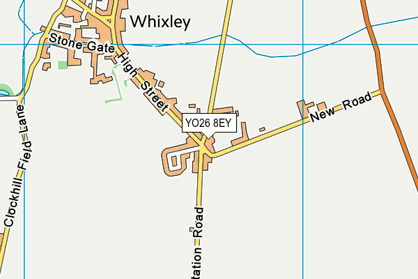 YO26 8EY map - OS VectorMap District (Ordnance Survey)