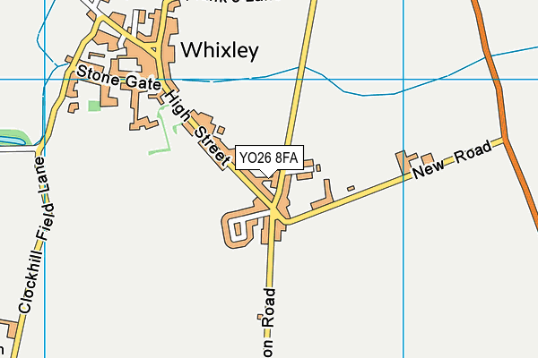 YO26 8FA map - OS VectorMap District (Ordnance Survey)