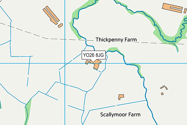 YO26 8JG map - OS VectorMap District (Ordnance Survey)