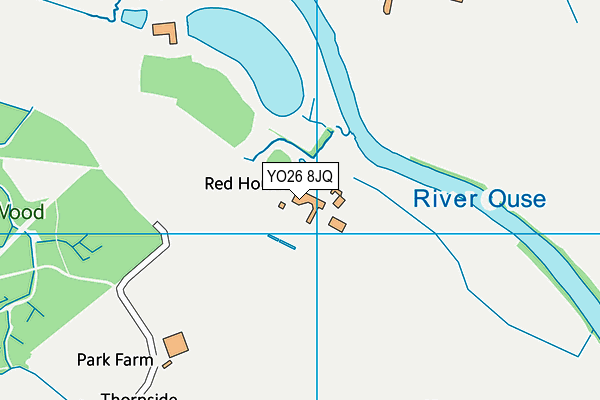 YO26 8JQ map - OS VectorMap District (Ordnance Survey)