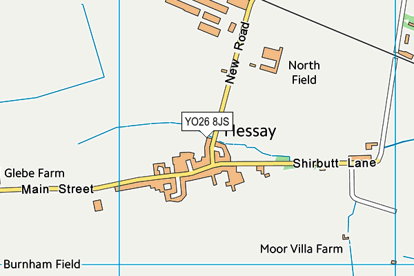 YO26 8JS map - OS VectorMap District (Ordnance Survey)