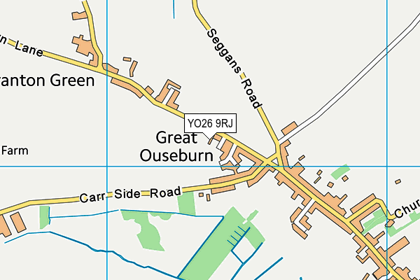 YO26 9RJ map - OS VectorMap District (Ordnance Survey)