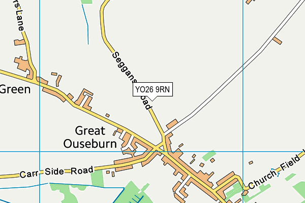 YO26 9RN map - OS VectorMap District (Ordnance Survey)