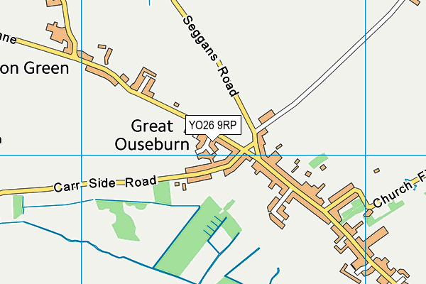 YO26 9RP map - OS VectorMap District (Ordnance Survey)