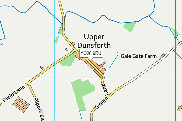 YO26 9RU map - OS VectorMap District (Ordnance Survey)