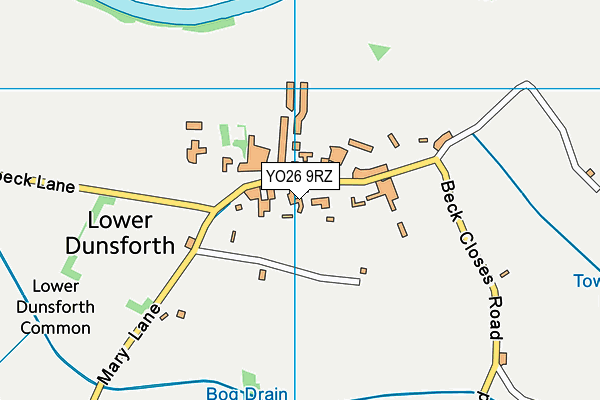 YO26 9RZ map - OS VectorMap District (Ordnance Survey)