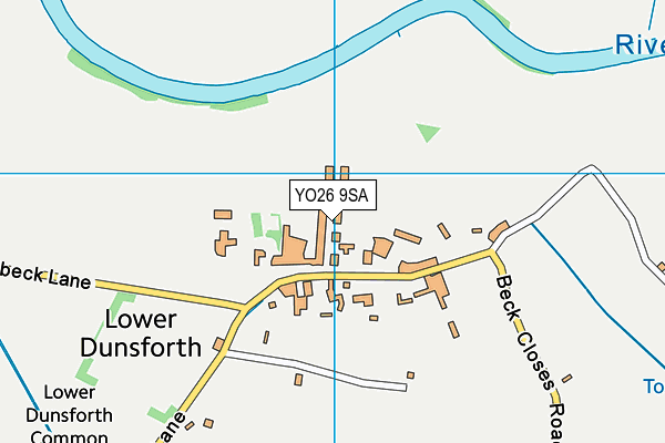 YO26 9SA map - OS VectorMap District (Ordnance Survey)