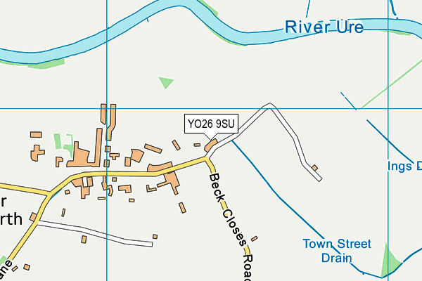 YO26 9SU map - OS VectorMap District (Ordnance Survey)