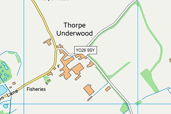 YO26 9SY map - OS VectorMap District (Ordnance Survey)