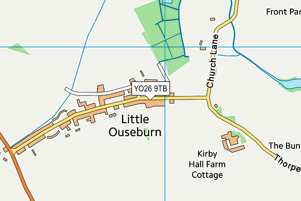 YO26 9TB map - OS VectorMap District (Ordnance Survey)