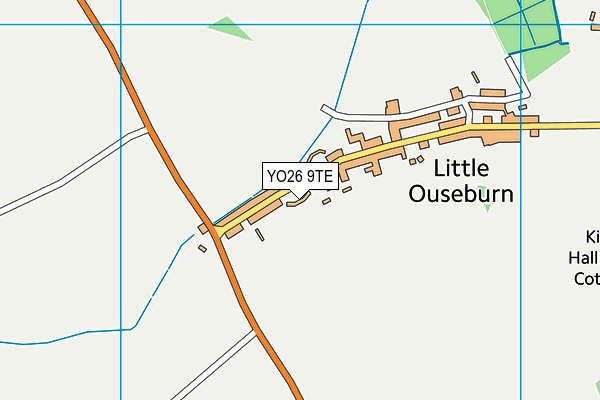 YO26 9TE map - OS VectorMap District (Ordnance Survey)