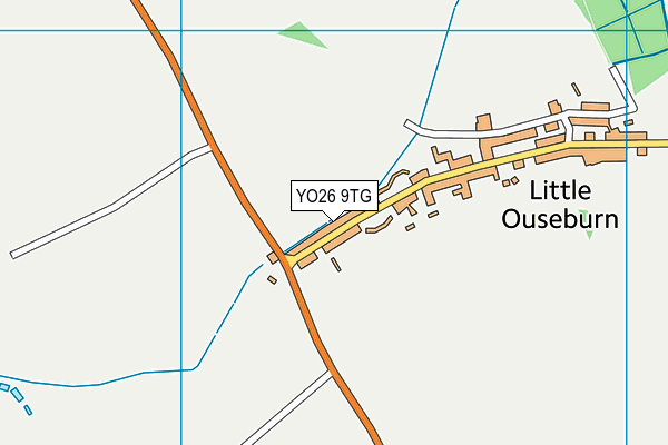 YO26 9TG map - OS VectorMap District (Ordnance Survey)
