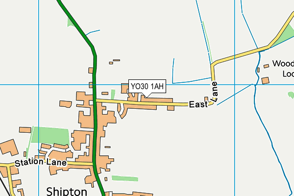 YO30 1AH map - OS VectorMap District (Ordnance Survey)