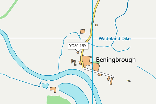 YO30 1BY map - OS VectorMap District (Ordnance Survey)