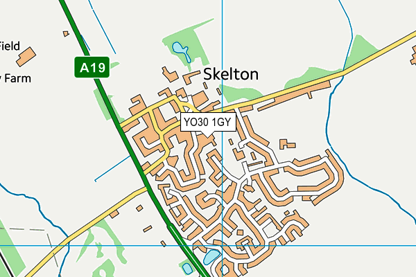 YO30 1GY map - OS VectorMap District (Ordnance Survey)