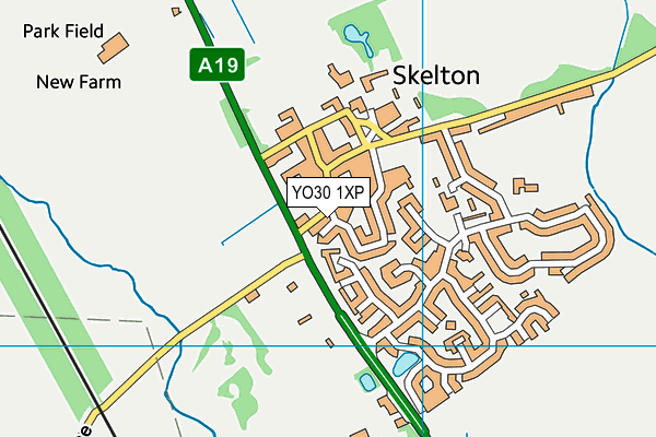 YO30 1XP map - OS VectorMap District (Ordnance Survey)