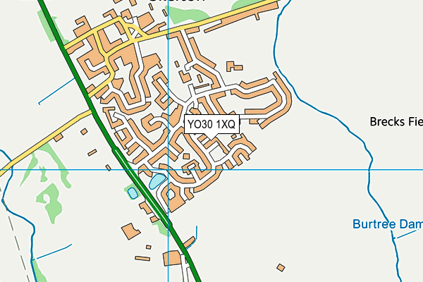 YO30 1XQ map - OS VectorMap District (Ordnance Survey)