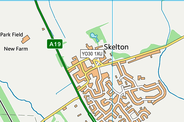 YO30 1XU map - OS VectorMap District (Ordnance Survey)