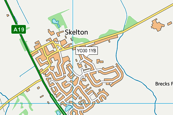 Skelton Primary School map (YO30 1YB) - OS VectorMap District (Ordnance Survey)