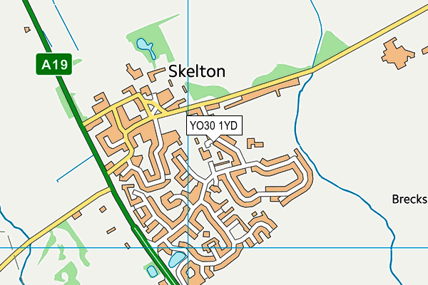 YO30 1YD map - OS VectorMap District (Ordnance Survey)