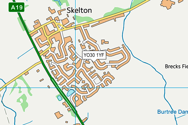 YO30 1YF map - OS VectorMap District (Ordnance Survey)