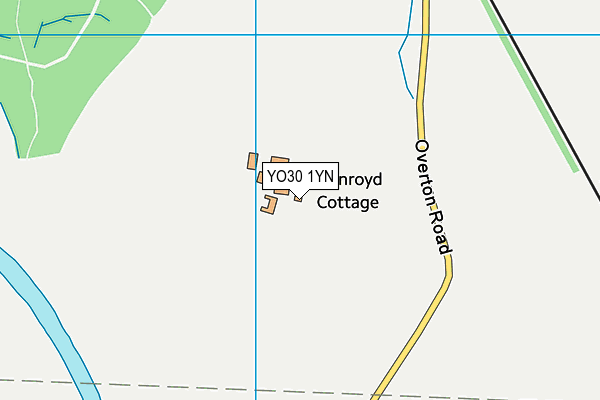 YO30 1YN map - OS VectorMap District (Ordnance Survey)