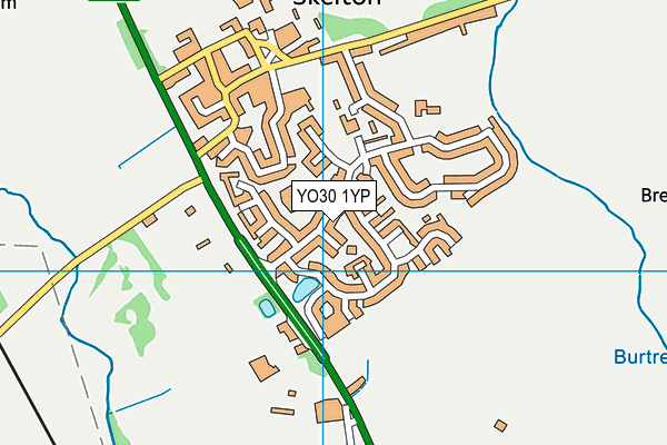 YO30 1YP map - OS VectorMap District (Ordnance Survey)