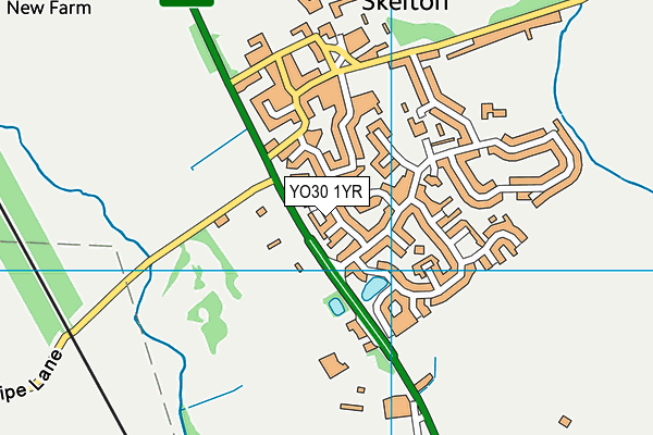 YO30 1YR map - OS VectorMap District (Ordnance Survey)